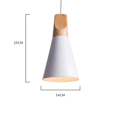 Pendant Lights Modern Wood Lamp Nordic Light For Cafe Restaurant Bedroom Hanglamp Kitchen Colorful