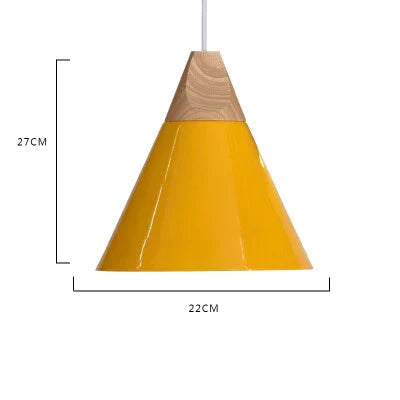 Pendant Lights Modern Wood Lamp Nordic Light For Cafe Restaurant Bedroom Hanglamp Kitchen Colorful