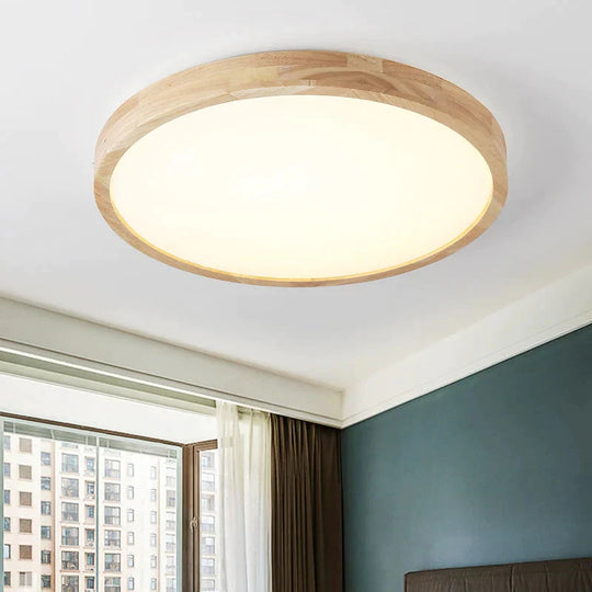 Led Ceiling Light Modern Lamp Panel Living Room Round Lighting Fixture Remote Control