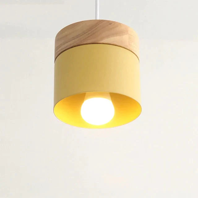 Led Wood Pendant Light Modern Nordic Lamp Lighting Bedroom Bedside Study Corridor Hotel Lamps