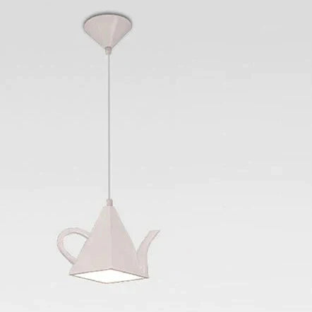 Modern Kitchen Lamp Resin Teapot Tea Cup Pendant Light Hanglamp Hanging Fixture For Dining Room