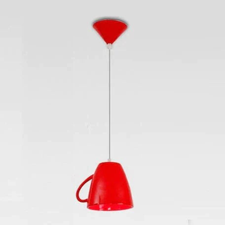 Modern Kitchen Lamp Resin Teapot Tea Cup Pendant Light Hanglamp Hanging Fixture For Dining Room