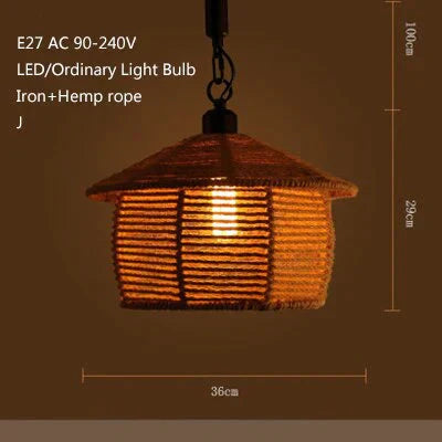 Retro Industrial Creative Modern Design Pendant Lamp Led Loft Decoration E27 Lights Bar Restaurant