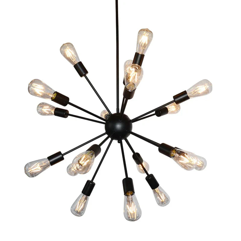 Vintage Industrial Loft Pendant Light 8/12/16/18 Heads Sputnik Lamp Restaurant Bar Lights