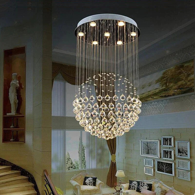 Loft Traditional Crystal Retro Chandelier Royal With Gu10 5 Lights For Bedroom Hotel Lobby