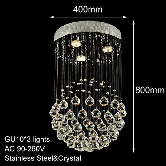 Loft Traditional Crystal Retro Chandelier Royal With Gu10 5 Lights For Bedroom Hotel Lobby