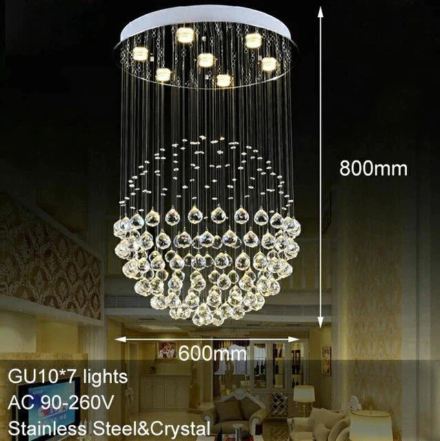 Loft Traditional Crystal Retro Chandelier Royal With Gu10 5 Lights For Bedroom Hotel Lobby