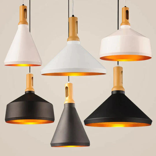 Simple Modern Vintage Light Wooden Pendent Lamp Led E27 For Loft Decor Dining Room Kitchen Bedroom