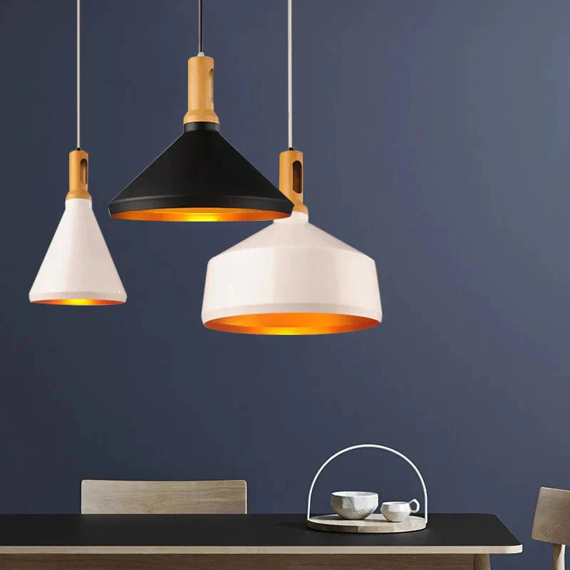 Simple Modern Vintage Light Wooden Pendent Lamp Led E27 For Loft Decor Dining Room Kitchen Bedroom