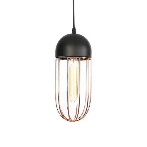American Creative Simple Pendant Light E27 Led Rose Gold Hanging Lamp For Living Room Bedroom Study