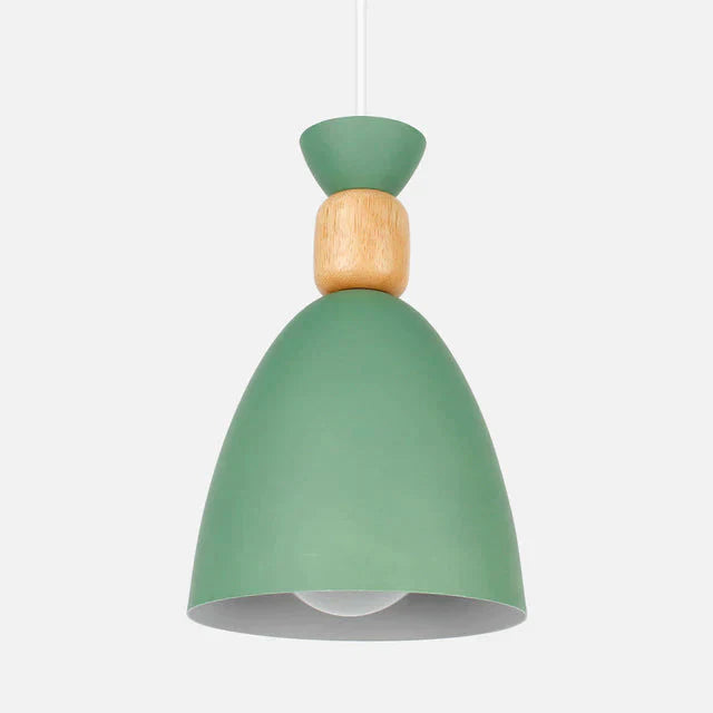 Led Pendant Lamp Modern Hanging Lights Lighting Wood For Restaurant Dining Room Bedroom Green No