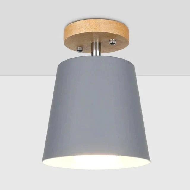 Led Ceiling Light Iron Wood Lamps Nordic Modern Lamp For Living Room Bedroom Decoration Fixture