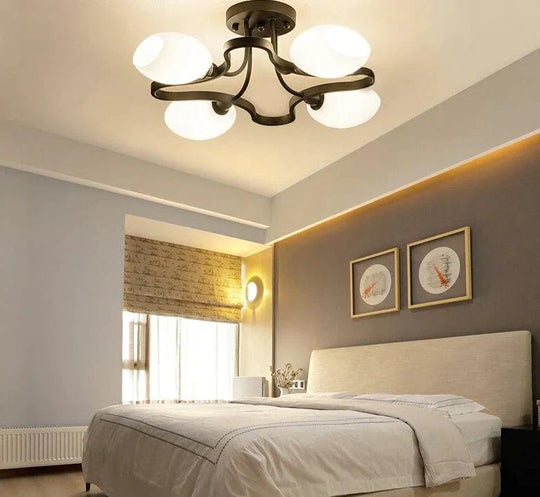 Warm Home Decoration Led Pendant Lights Hotel Hall Bedroom Glass Lamp Pendente De Teto Fixture