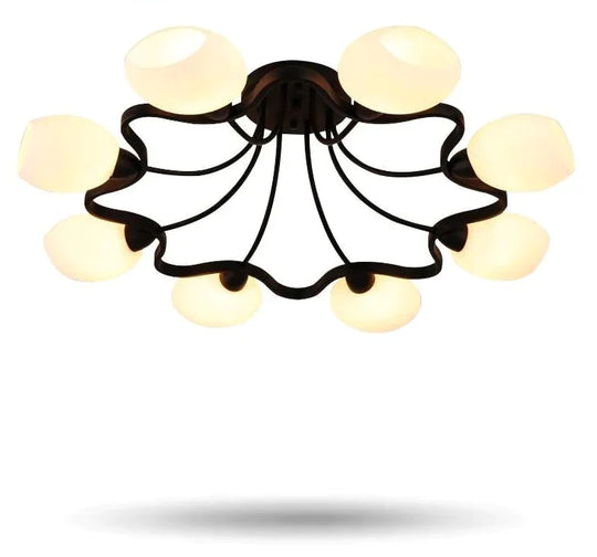 Warm Home Decoration Led Pendant Lights Hotel Hall Bedroom Glass Lamp Pendente De Teto Fixture