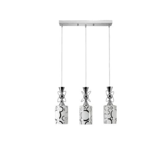 Glass Set Of 3 Led Pendant Light Bar Dining Room Lamp Island Kitchen Hanging Lighting For Foyer