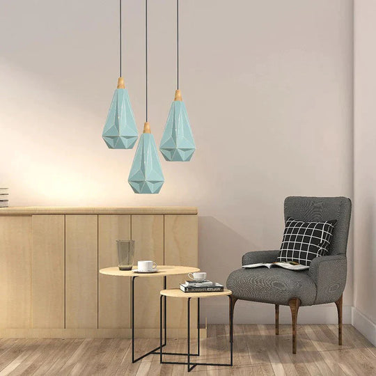 Modern Industrial Art Pendant Light E27 Hanging Lamp Loft Decoration Living Room Study Office