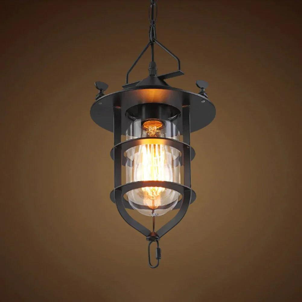 Vintage Industrial Wind Single Head Pendant Lights For Cafe Restaurant Bar Balcony Corridor