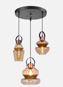 Modern Industrial Personality Glass Pendant Light E27 Led Lamp For Living Room Dining Bedroom