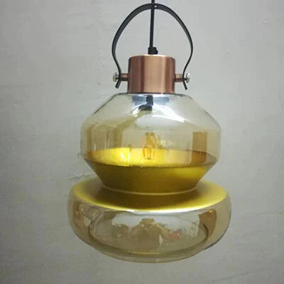 Modern Industrial Personality Glass Pendant Light E27 Led Lamp For Living Room Dining Bedroom