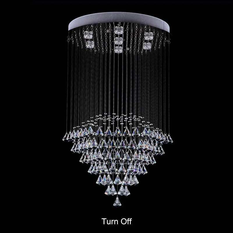 Europe Crystal Modern Retro Chandelier Nordic With Gu10 7 Lights For Living Room Bedroom Hotel Hall