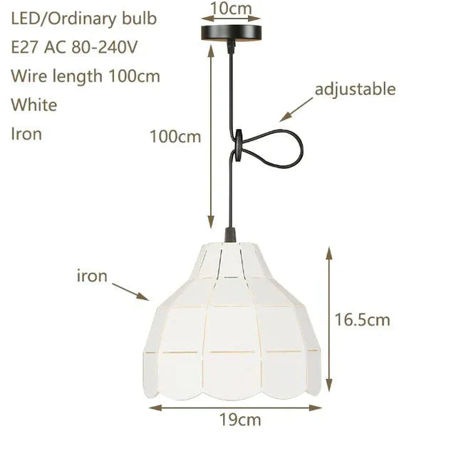 Loft Country Pendant Light Led E27 Modern Simple Hanging Lamp With 4 Colors For Kitchen Restaurant