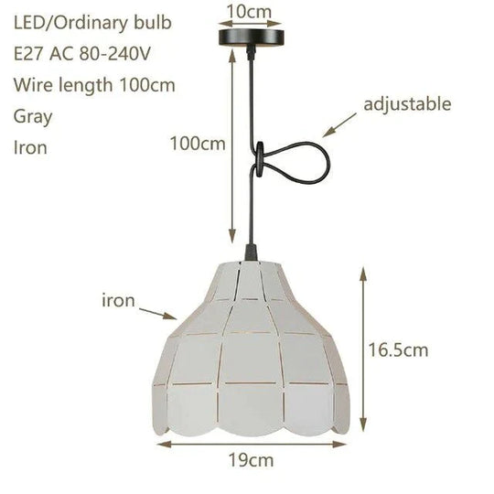 Loft Country Pendant Light Led E27 Modern Simple Hanging Lamp With 4 Colors For Kitchen Restaurant