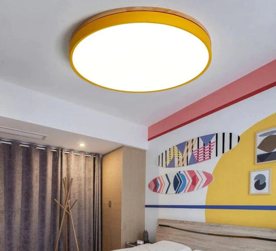 Hot Thin Led Ceiling Lights Bedroom Lamps Modern With Color Polarizer Luminaria Child Luminaire