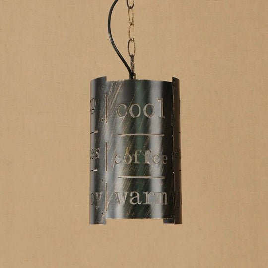 Modern Iron Hollow Letter Led Pendant Lamp Bedroom Hanging Light Cabinet Living/Dining Room/Bar E27