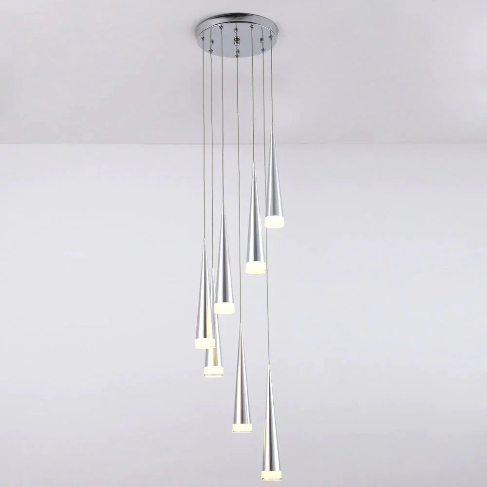 Led Stair Pendant Lights Modren Villa Indoor Lighting Hanglamp Shop Window Lamps 3/5/7/10/12/15