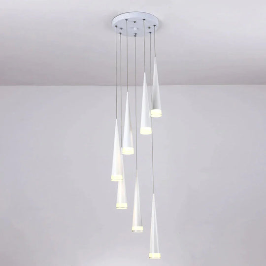 Led Stair Pendant Lights Modren Villa Indoor Lighting Hanglamp Shop Window Lamps 3/5/7/10/12/15