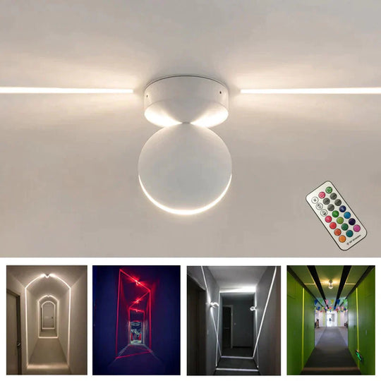 Modern Led Ceiling Light Rgb Dimmable Wall Indoor Lighting Balcony Bedroom Ktv Hotel Corridor