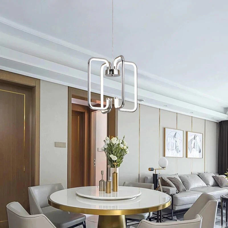 Gold/Chrome Plated Finish Modern Led Pendant Lights For Living Room Bedroom Dining Home Deco 110V