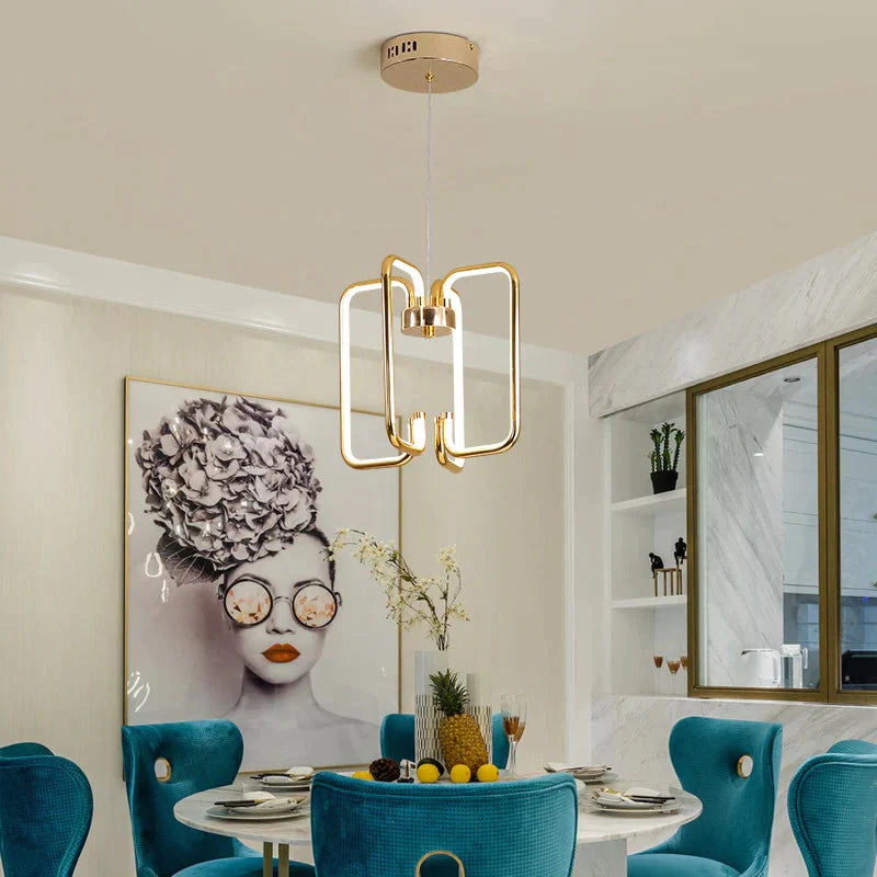 Gold/Chrome Plated Finish Modern Led Pendant Lights For Living Room Bedroom Dining Home Deco 110V