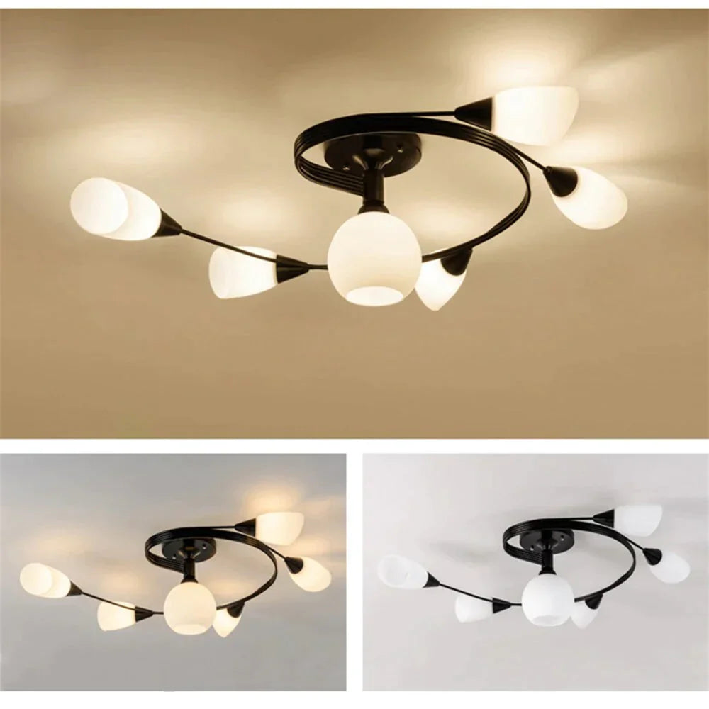 Modern Led Chandelier Ceiling Lamp Indoor Illuminate Lighting Avize Salon Lustres Childern Lights