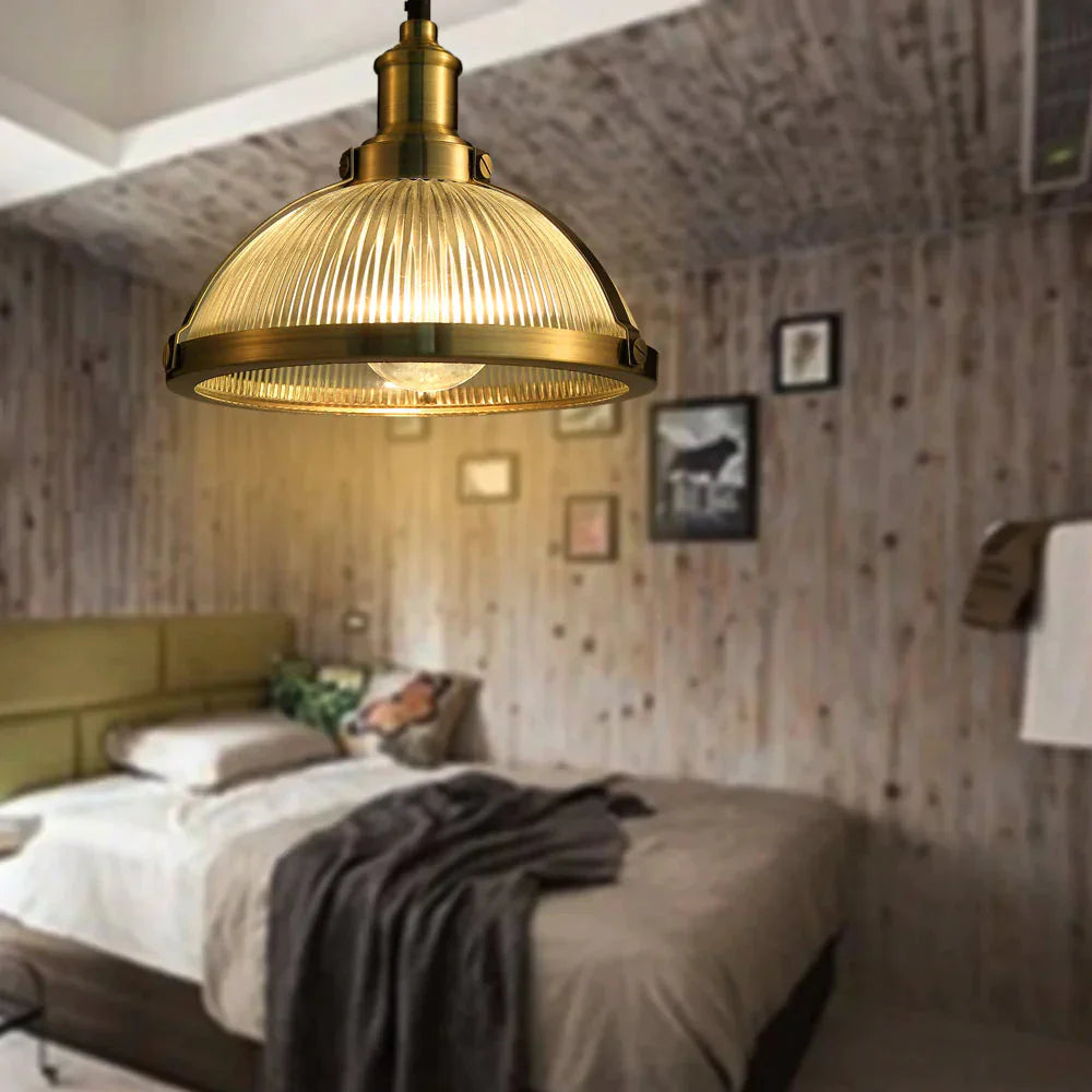 European American Industrial Retro Loft Vintage Pendant Lamp E27/E26 Edison Metal Glass Hanging