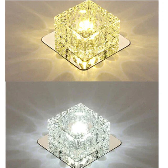 Led Ceiling Light Surface Mounted Crystal Aisle Lamp Lustre Modern For Living Room Indoor Bedroom