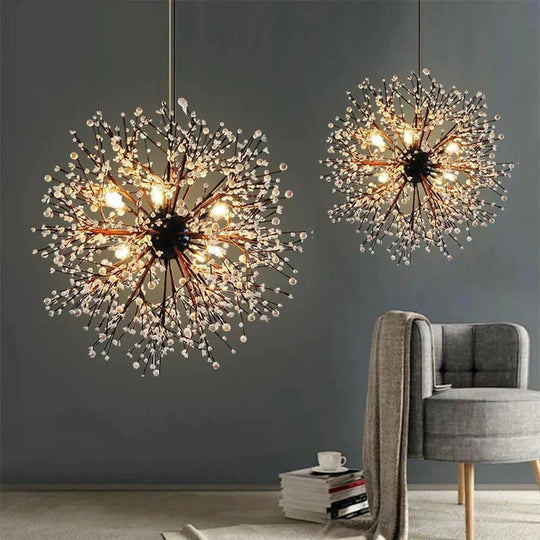 Dandelion Fireworks Modern Pendant Ceiling Lamps Loft For The Kitchen Led Lights Hanglamp Hanging