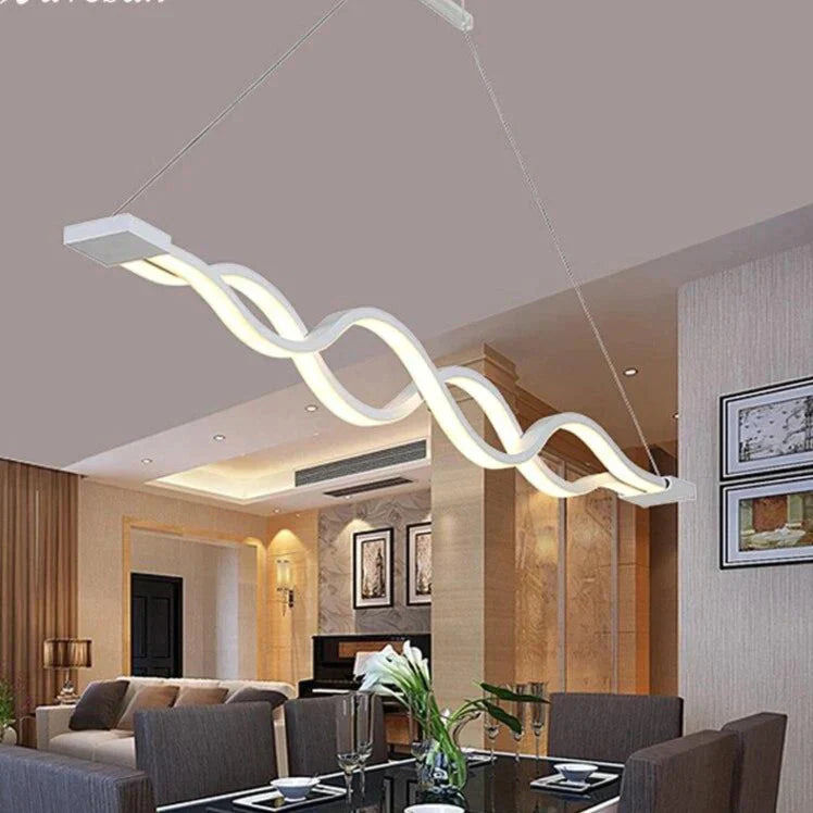 Dinning Room Pendant Lights Led Modern For Acrylic + Metal Suspension Hanging Lamp Home Lighting