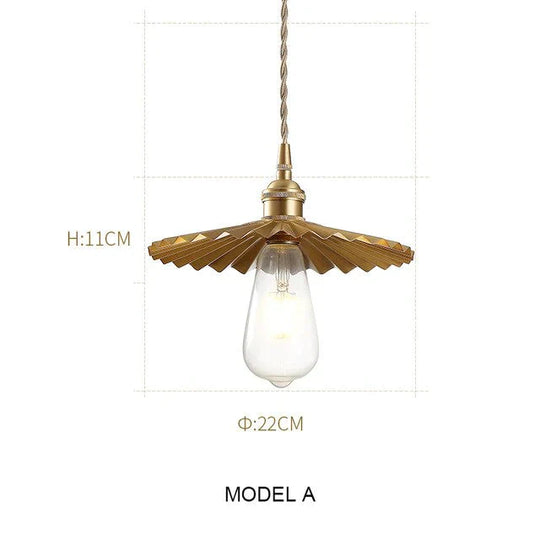 Modern Led Pendant Lights Vintage Copper Hanging For Bedroom Kitchen Living Room Loft Home Decor