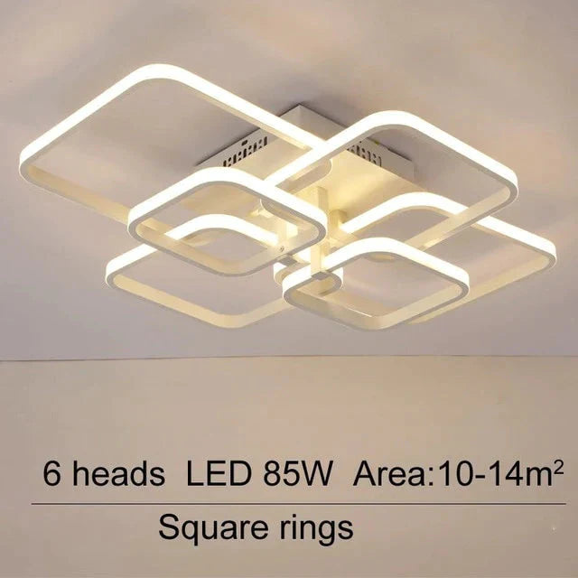 Modern Led Chandelier With Remote Control Acrylic Lights For Living Room Bedroom Home Ceiling