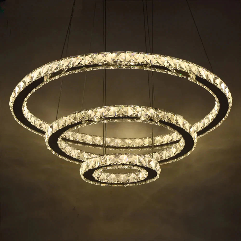 Modern Led Crystal Chandelier Lights Lamp For Living Room Cristal Lustre Chandeliers Lighting