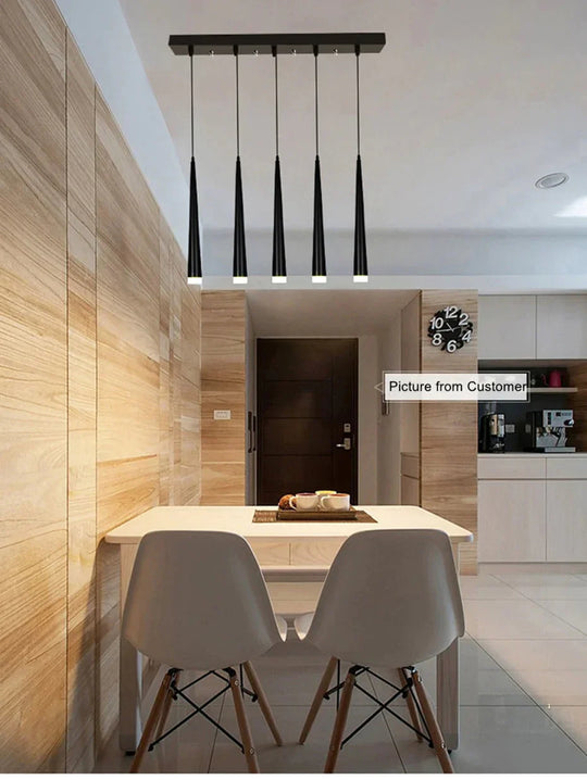 Unique Dimmable Led Cylinder Pendant Lamp - Kitchen Dining And Bar Counter Decorative Lighting