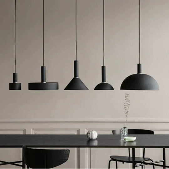 Denmark Style Led Pendant Light Metal Lamp Bedroom Cafe Hanging Drop Lighting Studio Office Parlor