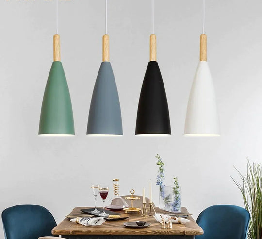 Modern Pendant Lamp Nordic Light For Dinning Room Restaurant Bedroom Led Hanging E27 Aluminum Night