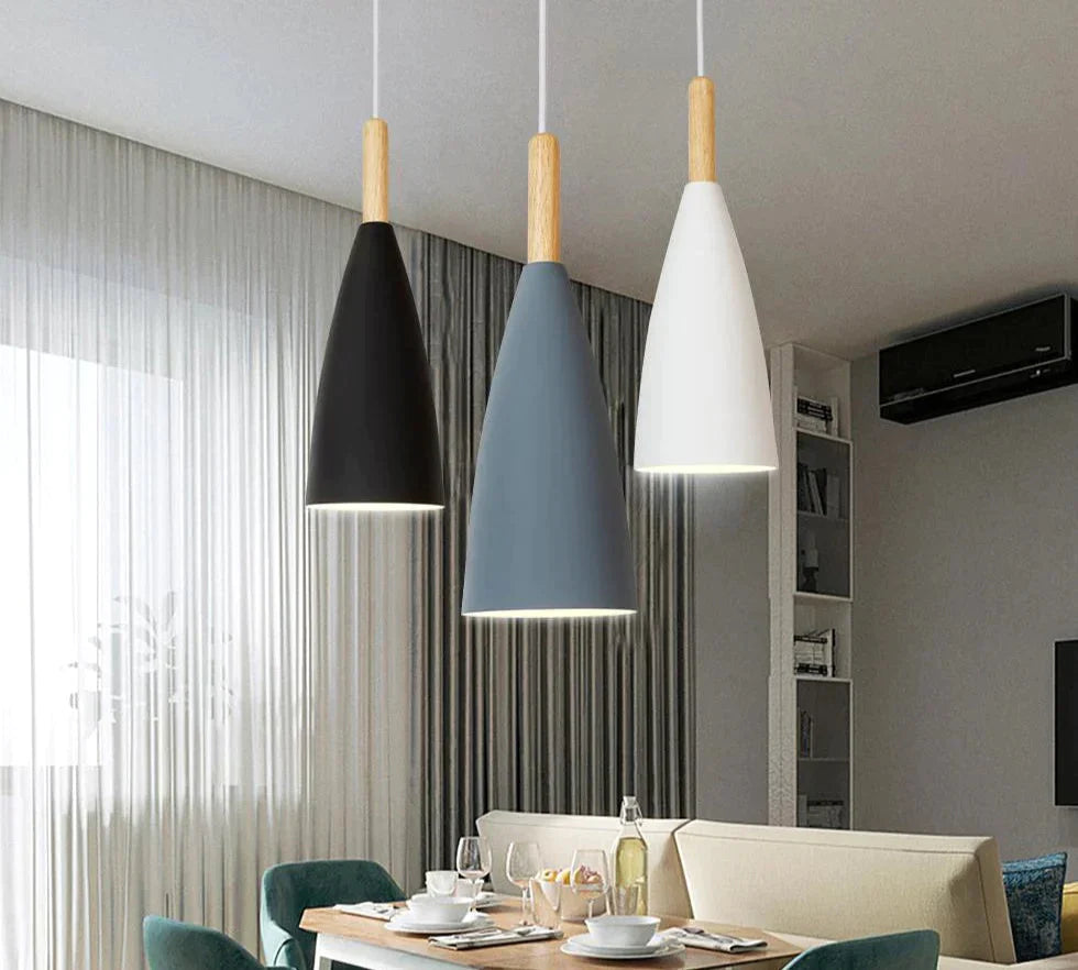 Modern Pendant Lamp Nordic Light For Dinning Room Restaurant Bedroom Led Hanging E27 Aluminum Night