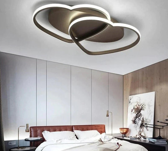 Led Chandelier Ceiling Lamp Modern Lighting Plafondlamp Heart - Shaped Light For Living Room