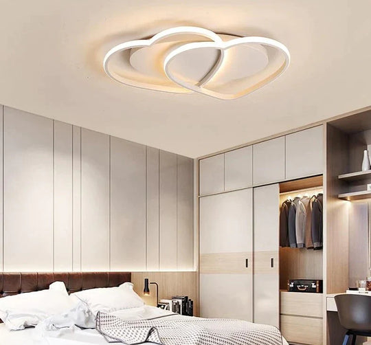 Led Chandelier Ceiling Lamp Modern Lighting Plafondlamp Heart - Shaped Light For Living Room