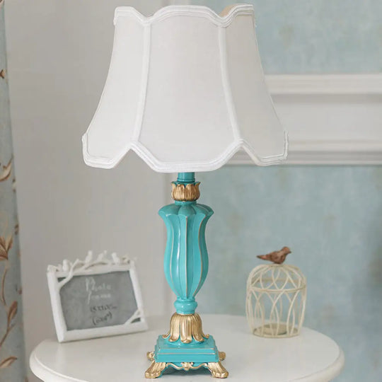 Prudence - White/Blue Table Lamp White