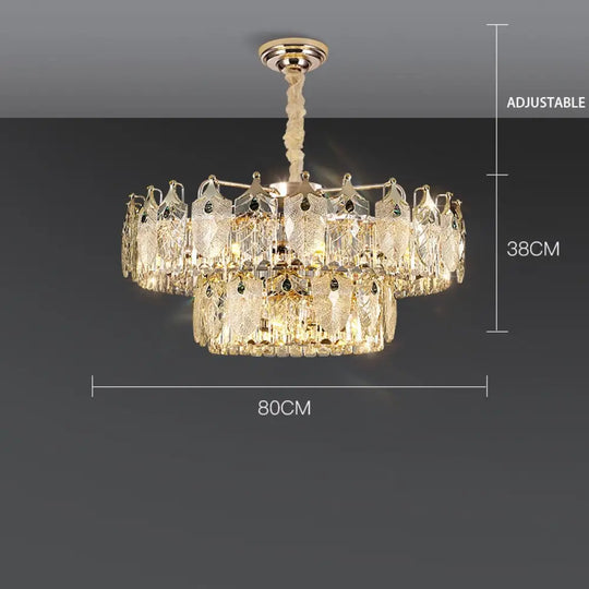 Quality Luxury Led Crystal Chandeliers Lampen Lustre For Dinning Foyer Chandelier Hanging Lamp 2