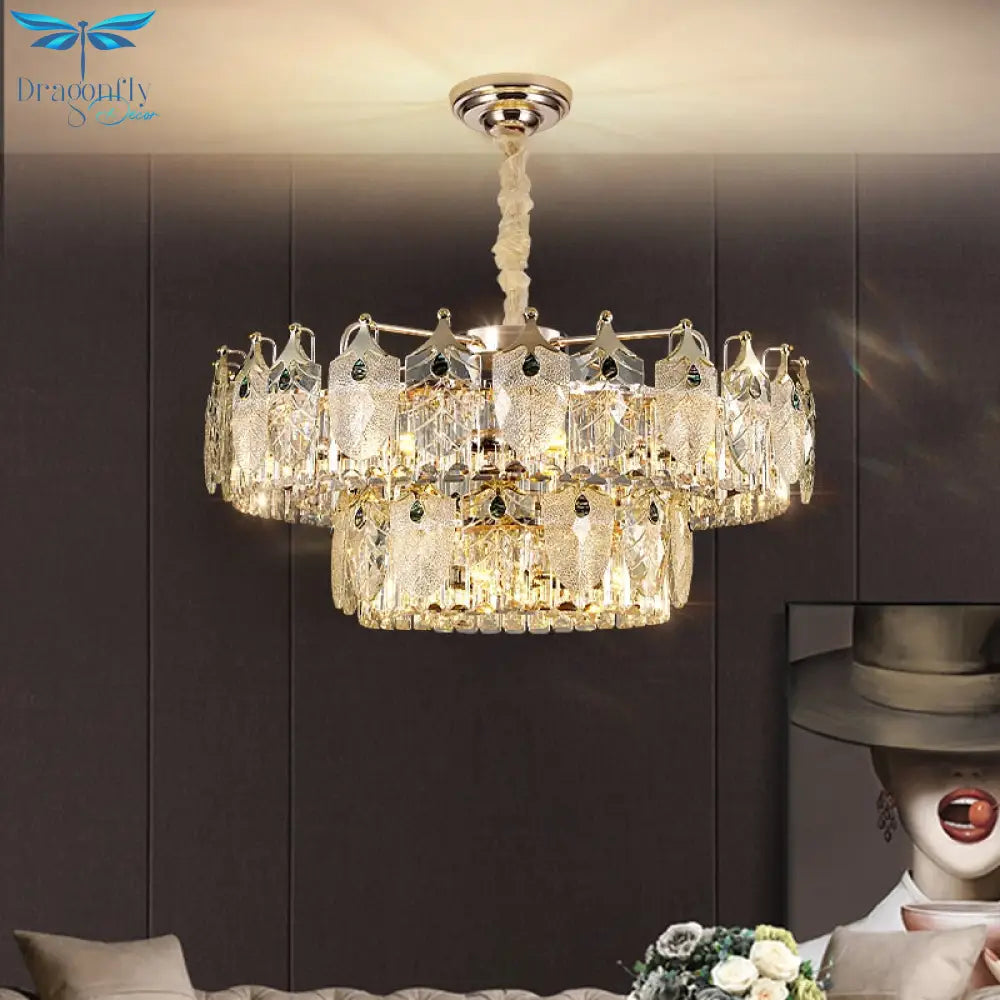 Quality Luxury Led Crystal Chandeliers Lampen Lustre For Dinning Foyer Chandelier Hanging Lamp
